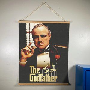 The Godfather Canvas Wooden Gold Hanger